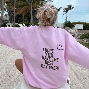 Sun kissed Coconut pink crewneck